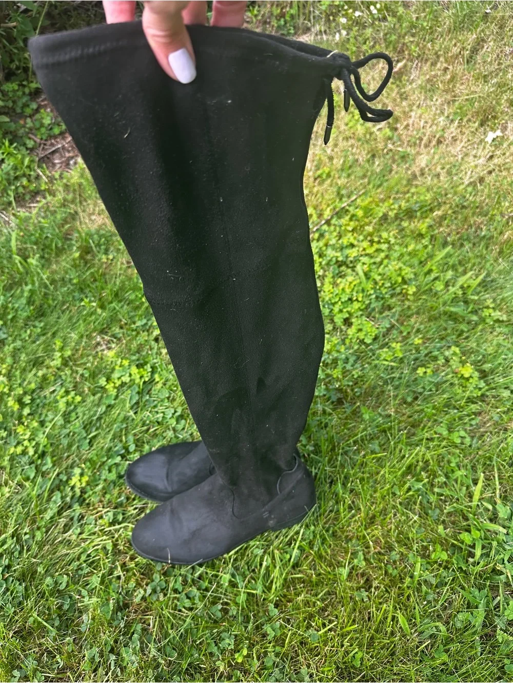 Dolce Vita Black Over-the-Knee Suede Boots